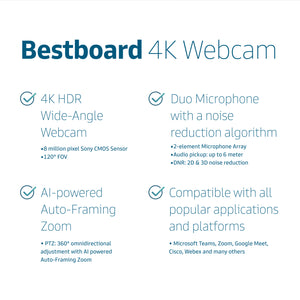 
                  
                    Bestboard® 4K Webcam
                  
                